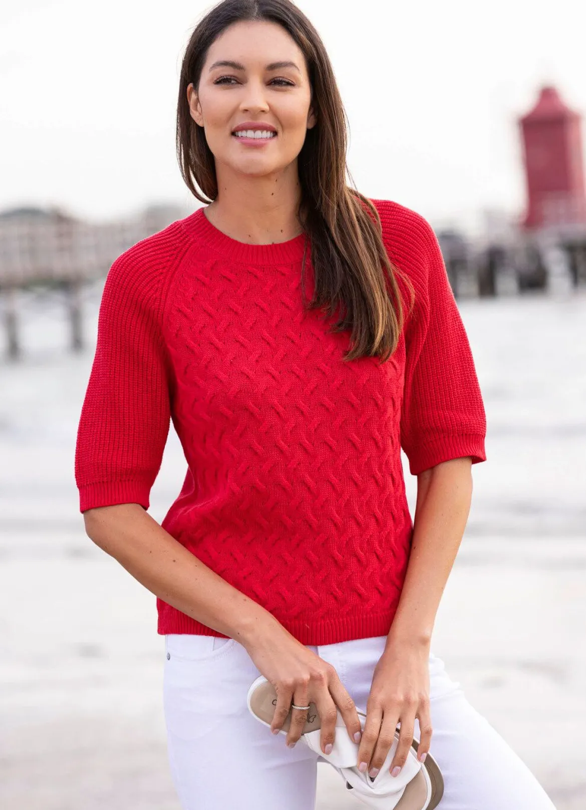 Pullover mit recycelter Baumwolle