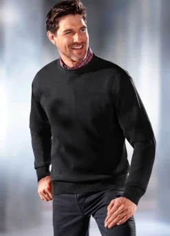 Pullover mit rundem Halsausschnitt in 5 Farben