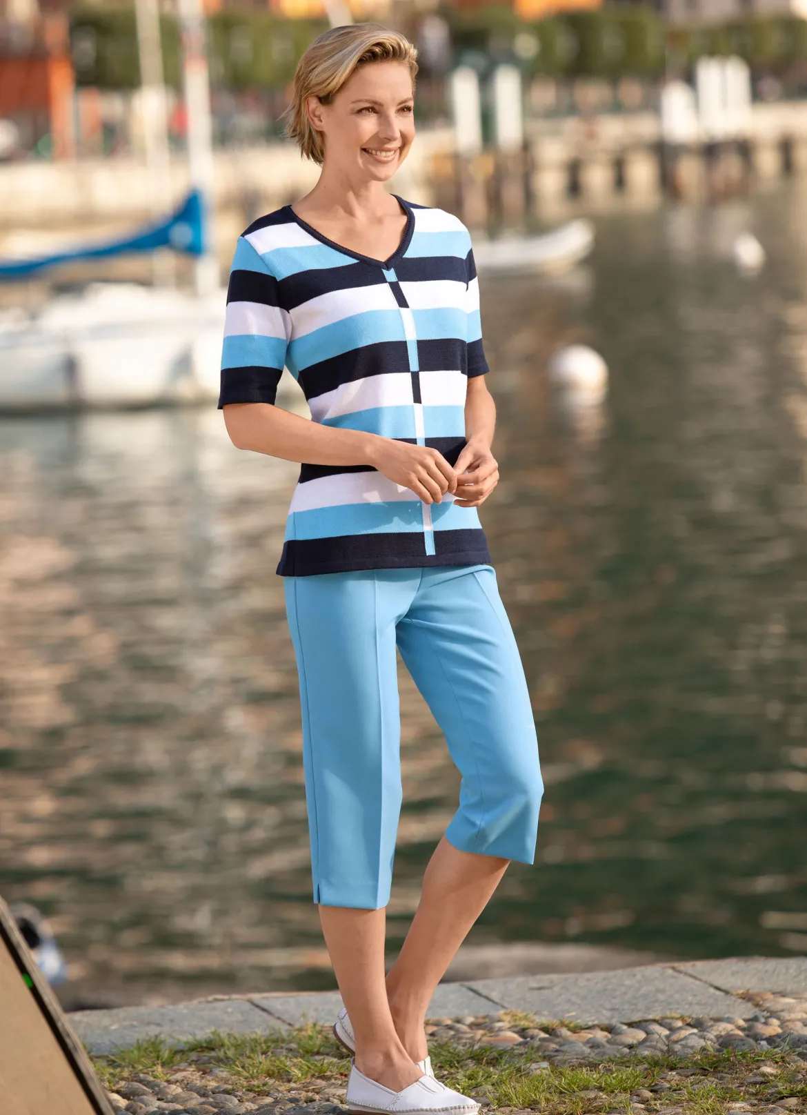 Pullover mit Sreifendessin