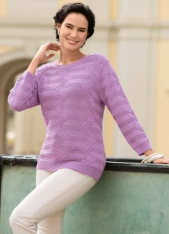 Pullover mit Strukturmustermix