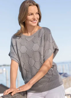 Pullover mit Wabendessin
