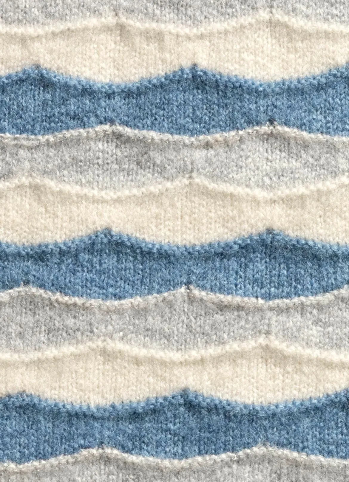 Pullover mit Wellenmuster