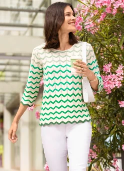 Pullover mit Wellenringeln