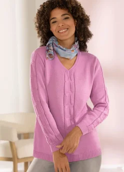 Pullover mit Zopfmuster