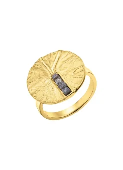 Pure Eleganz:Damenring mit 4 Roh-Diamanten