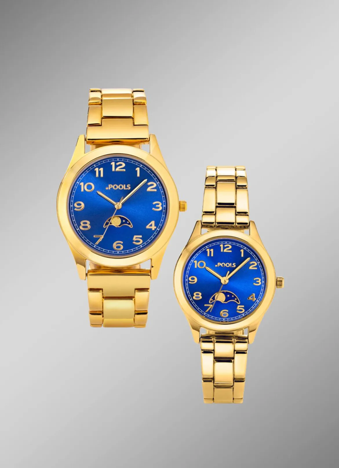 Quartz-Partneruhr von Pools mit Mondphasen