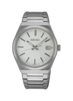 Quarz-Herrenuhr mit Edelstahlbandgehäuse