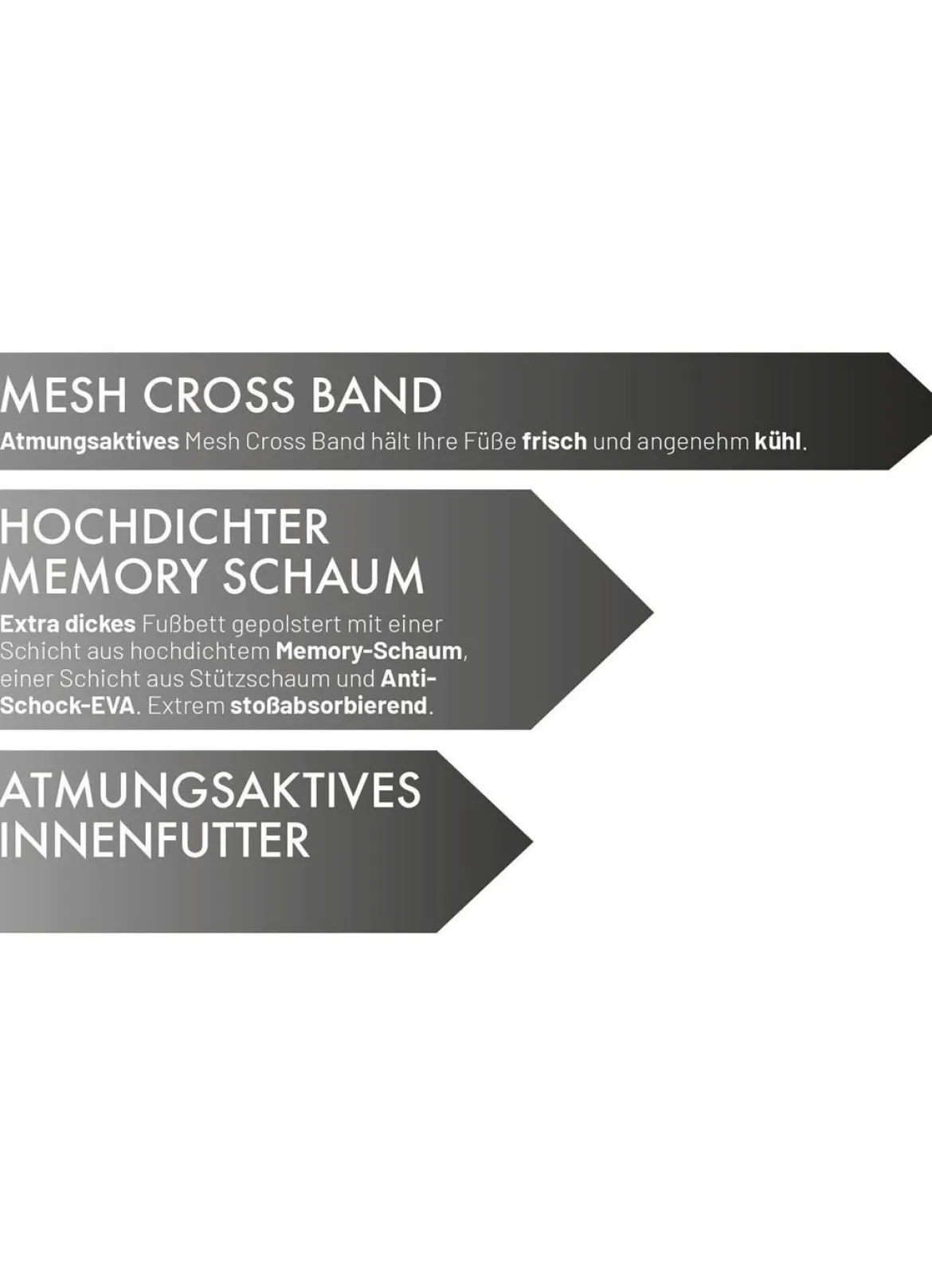 Relax-Cross Slipper mit Memory-Schaum