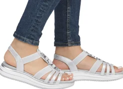 Remonte Riemchen-Sandale mit Metallschmuck