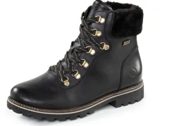 Remonte Schnür-Stiefelette mit Plüschkragen