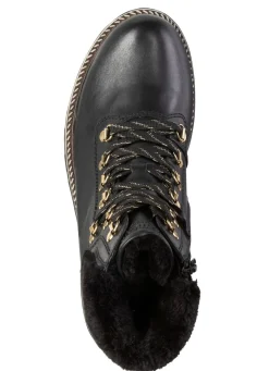 Remonte Schnür-Stiefelette mit Plüschkragen