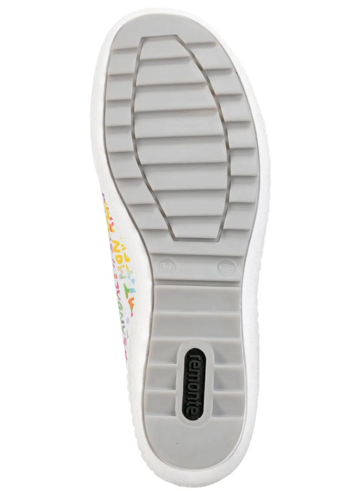 Remonte Sneaker aus beschichtetem, frech bedrucktem Leder