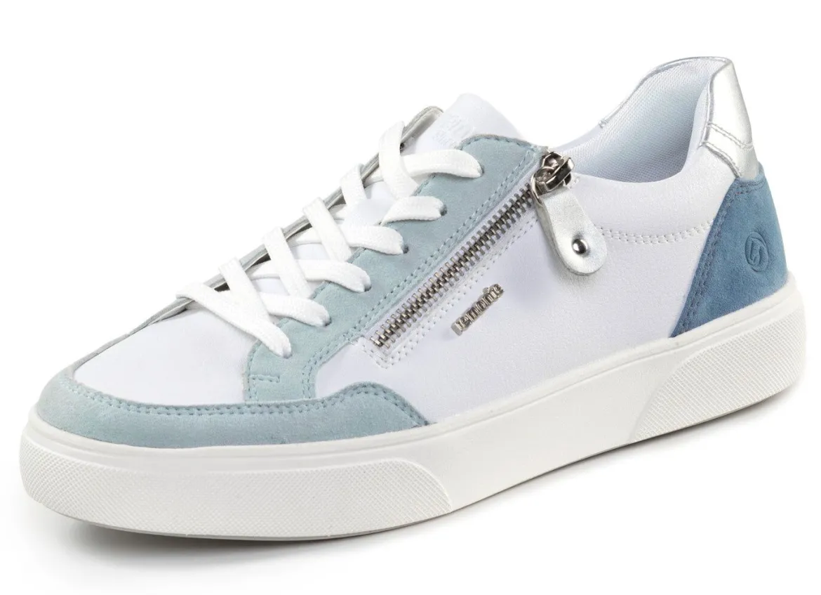 Remonte Sneaker aus Nappa- und Veloursleder mit Metallic-Besatz