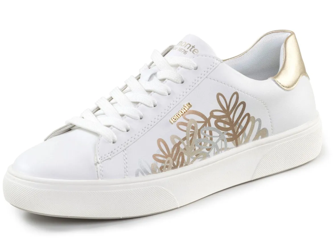 Remonte Sneaker mit verspieltem Blüten-Druck