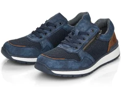 Rieker, bequeme Herren-Sneaker, Weite H, mit herausnehmbarem Fußbett