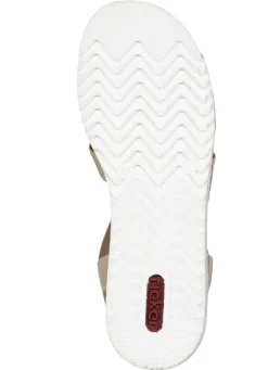 Rieker, edle Damen-Sandalen, mit Riemchen und Elastikbandagen