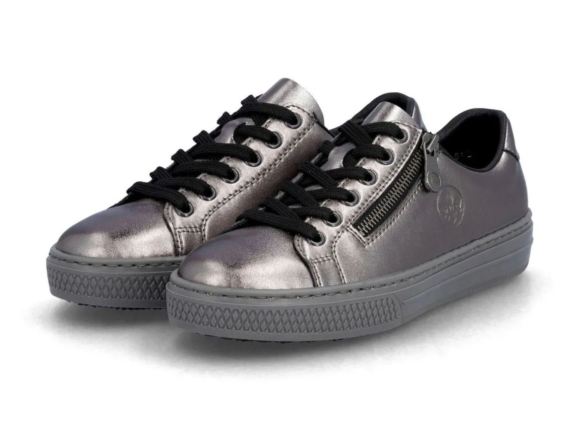 Rieker, modische Damen-Sneaker, mit Reißverschluss