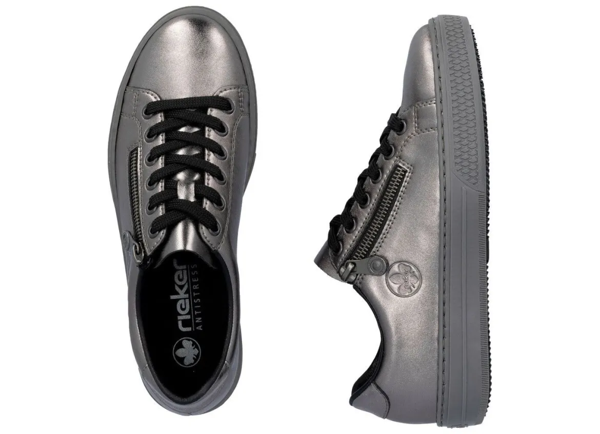 Rieker, modische Damen-Sneaker, mit Reißverschluss