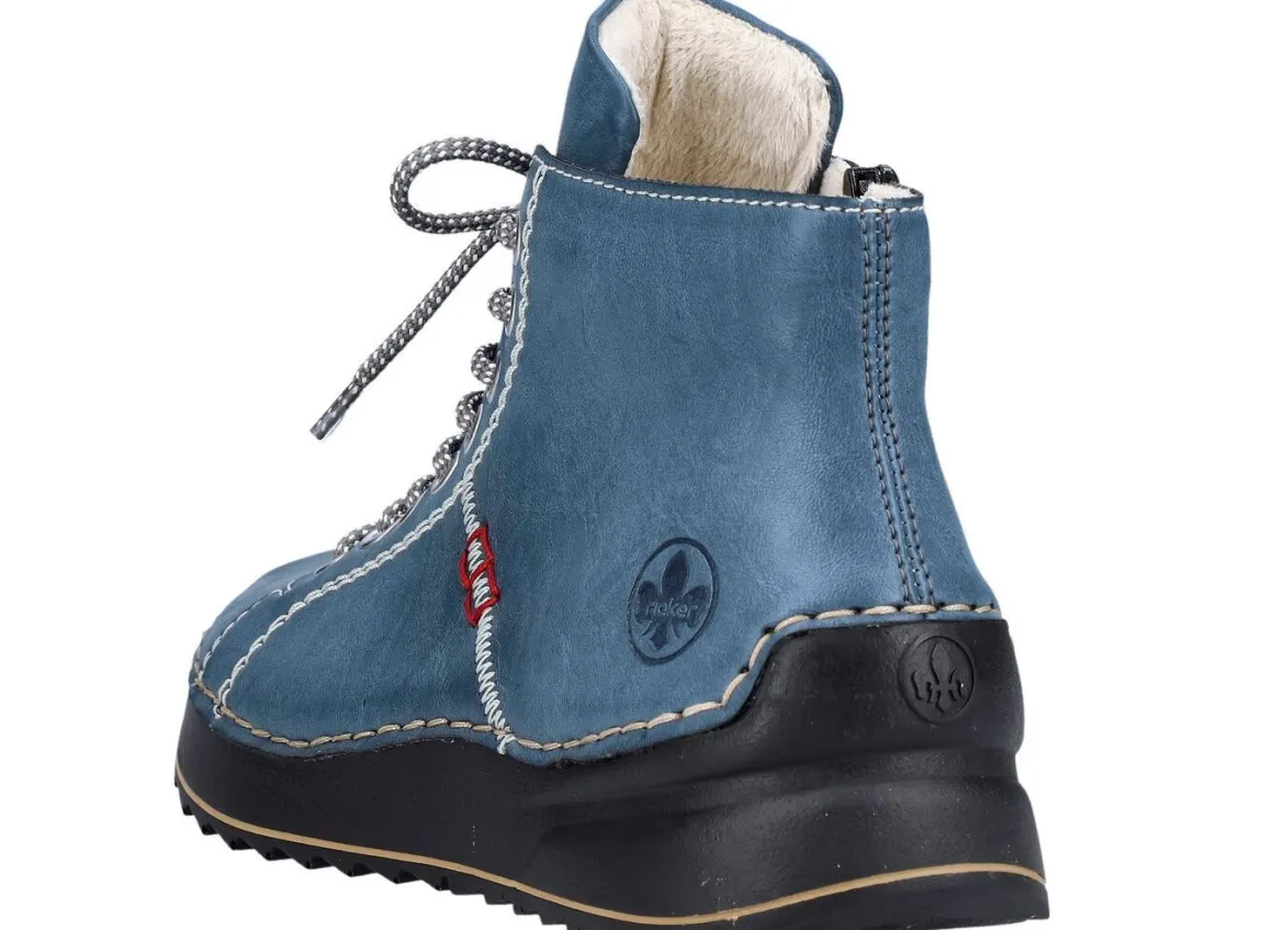 Rieker, sportive Damen-Boots, Winterschuhe, mit Reißverschluss