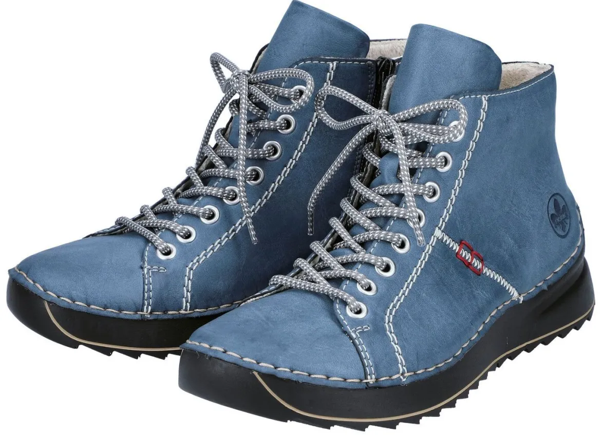 Rieker, sportive Damen-Boots, Winterschuhe, mit Reißverschluss