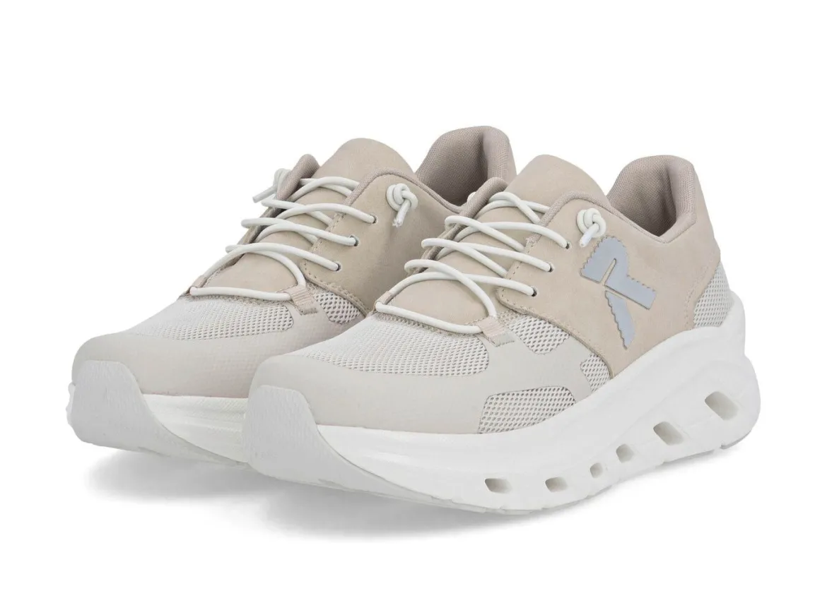 Rieker, sportive Damen-Sneaker, Weite G, mit herausnehmbarem Fußbett