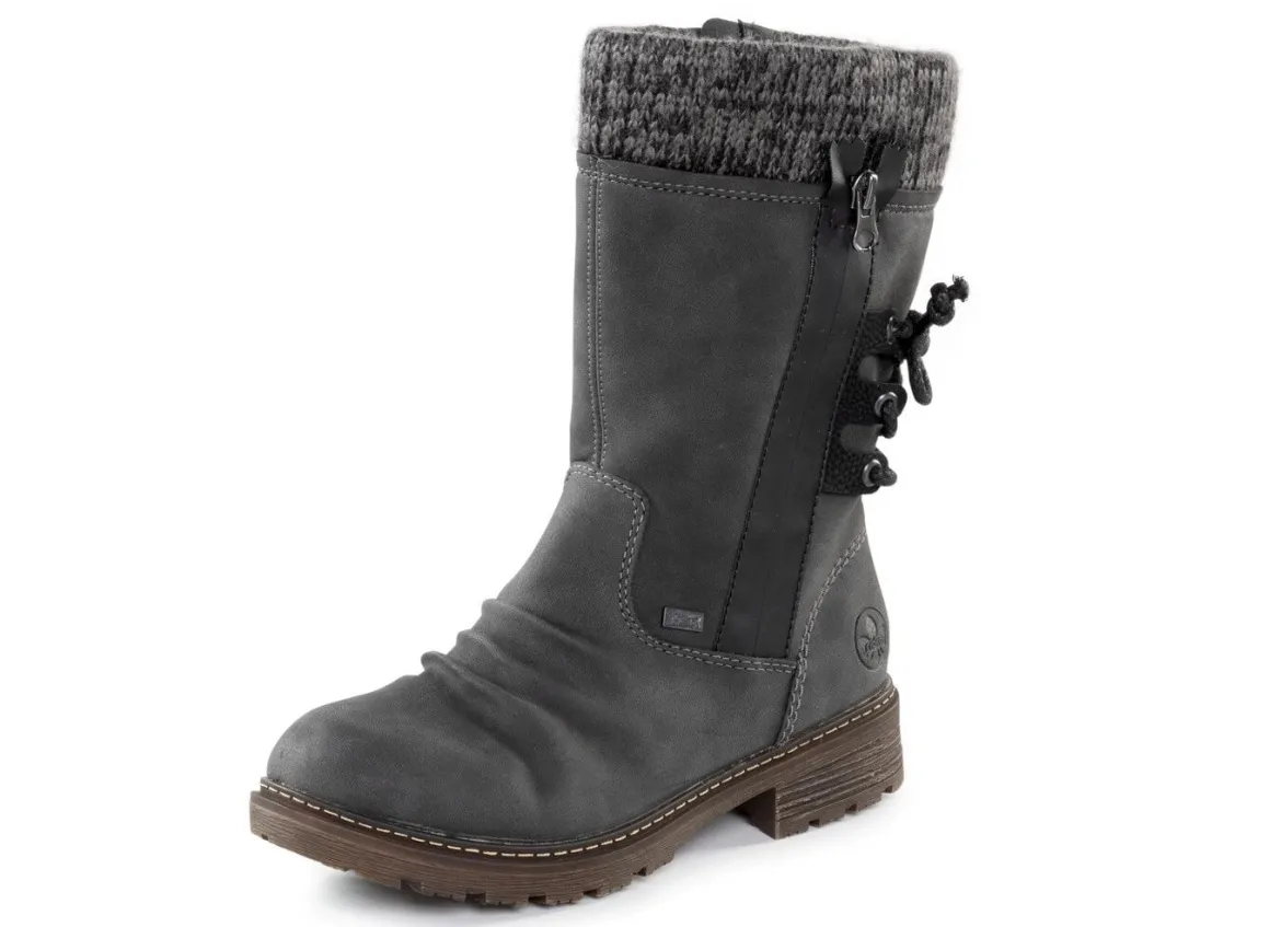 Rieker Stiefel aus Nubukmaterial