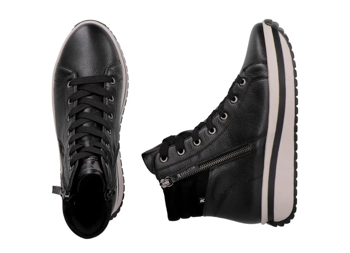 Rieker, trendige Damen-Boots, Winterschuhe, mit herausnehmbarem Fußbett