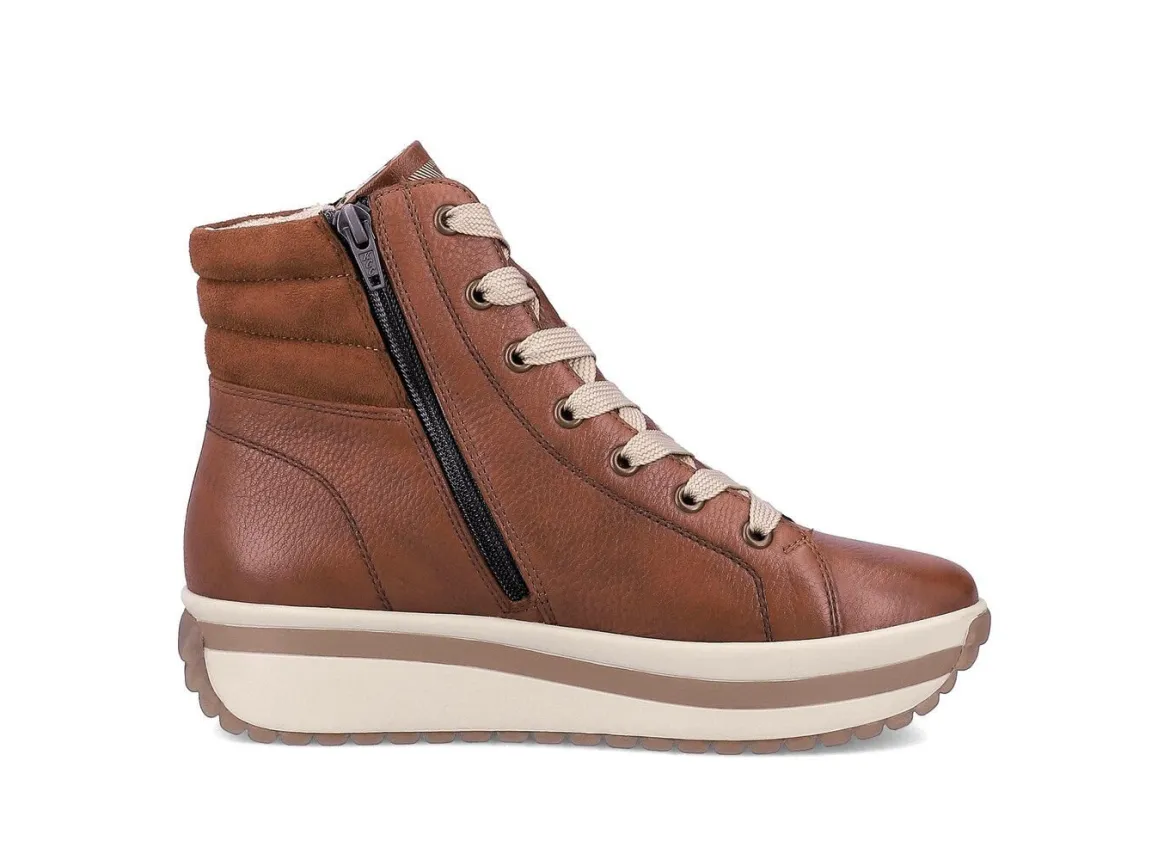 Rieker, trendige Damen-Boots, Winterschuhe, mit herausnehmbarem Fußbett