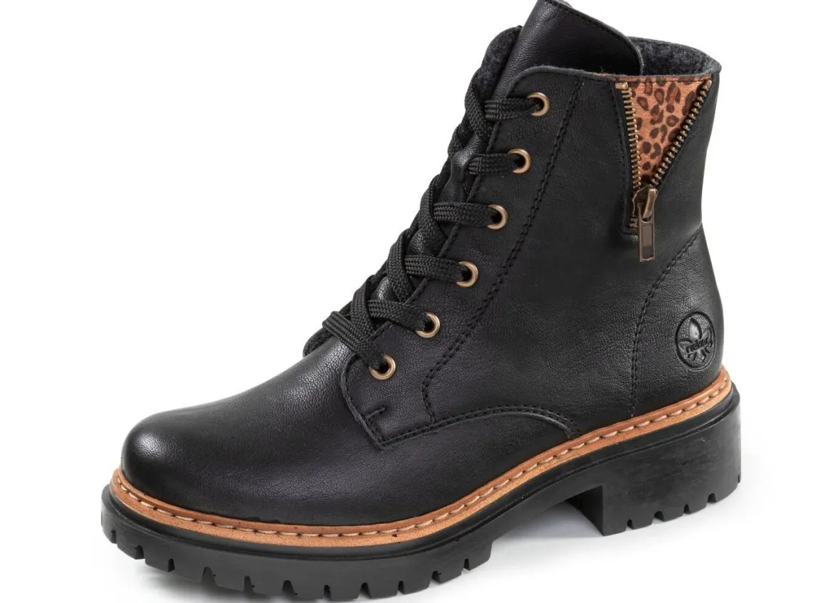 Rieker, trendige Damen-Stiefeletten, Winterschuhe, mit Reißverschluss