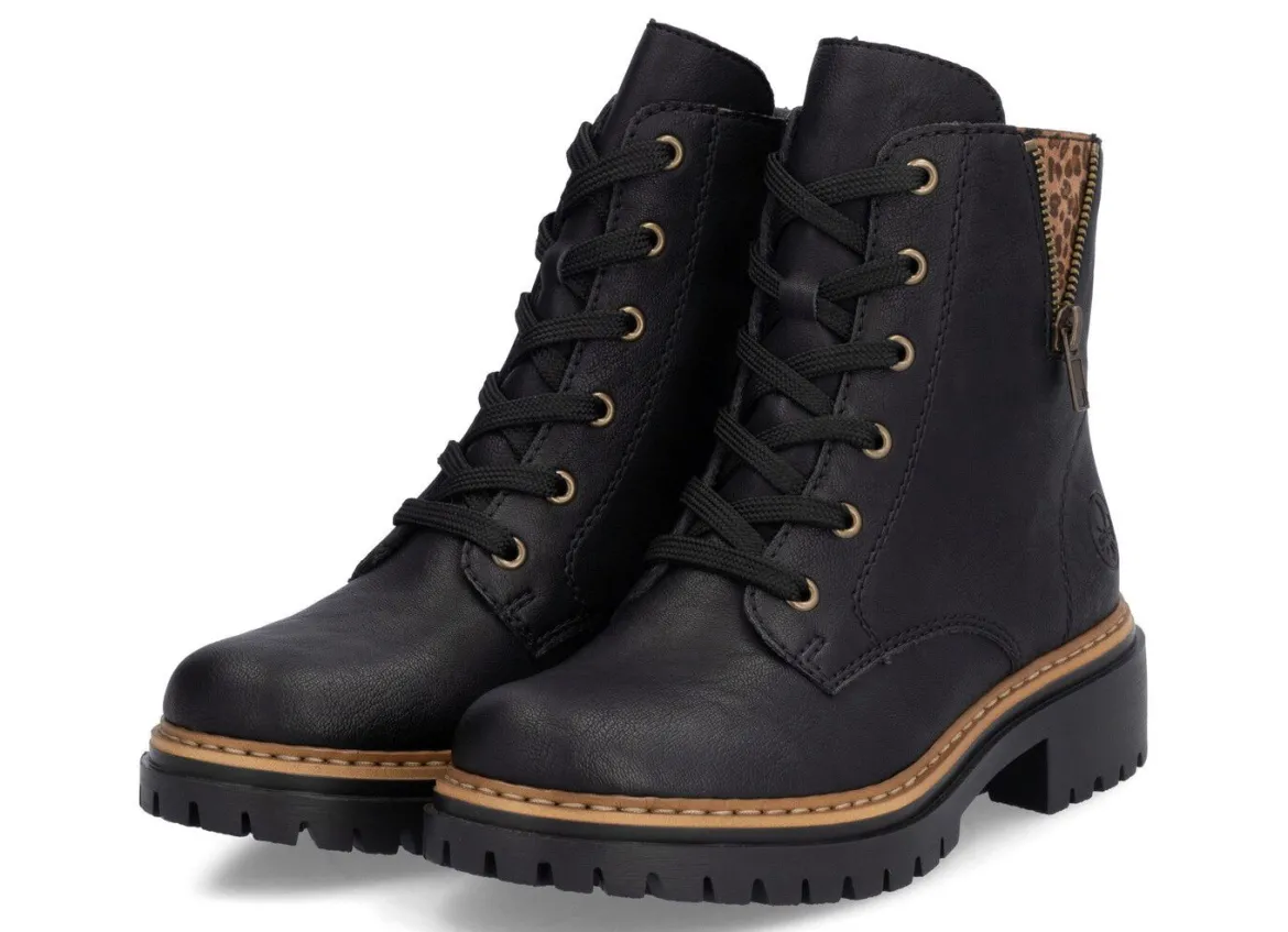 Rieker, trendige Damen-Stiefeletten, Winterschuhe, mit Reißverschluss