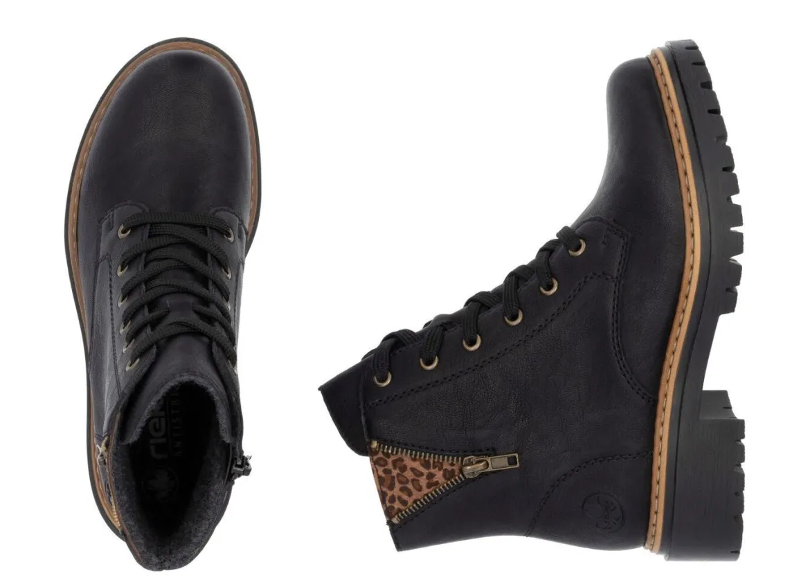Rieker, trendige Damen-Stiefeletten, Winterschuhe, mit Reißverschluss