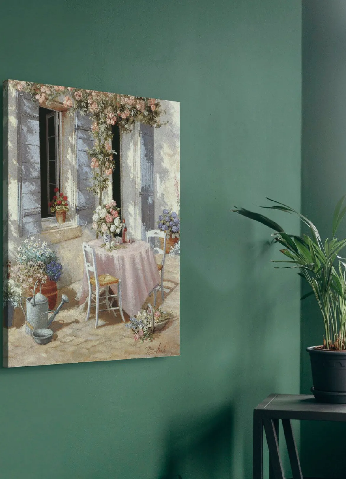 Romantisches Leinwandbild Einladung