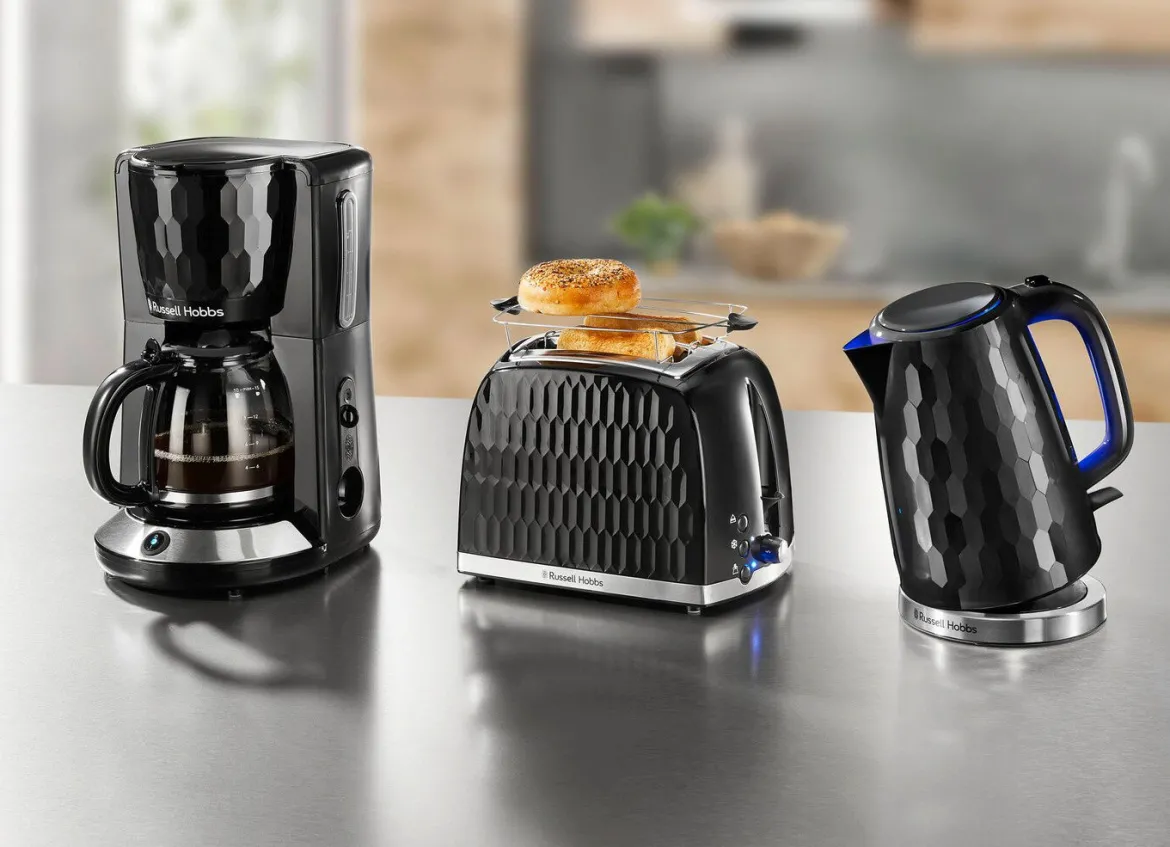 Russell Hobbs Frühstücksserie Honeycomb aus Hochglanz-Kunststoff
