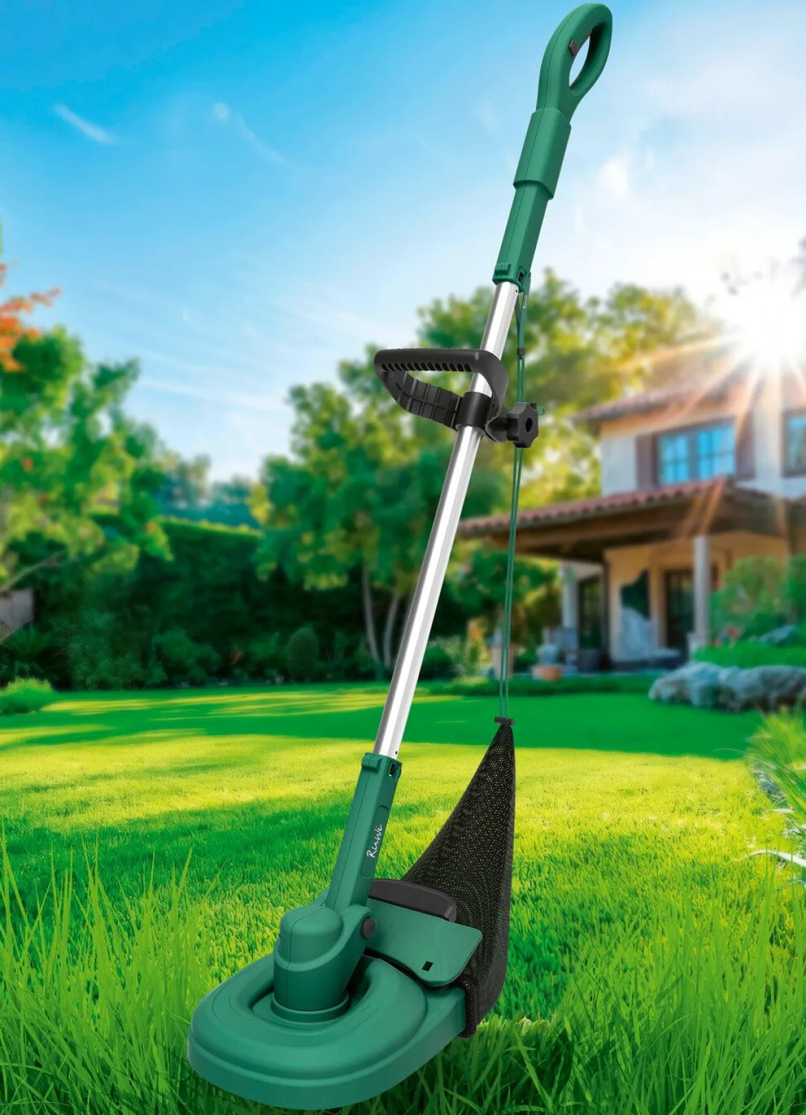 RuWi Akku-Trimmer mit Fangnetz