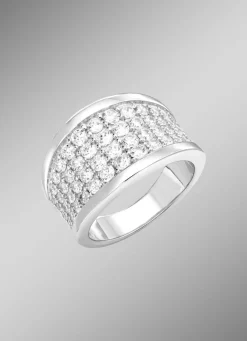 Schicker Damenring mit Zirkonia