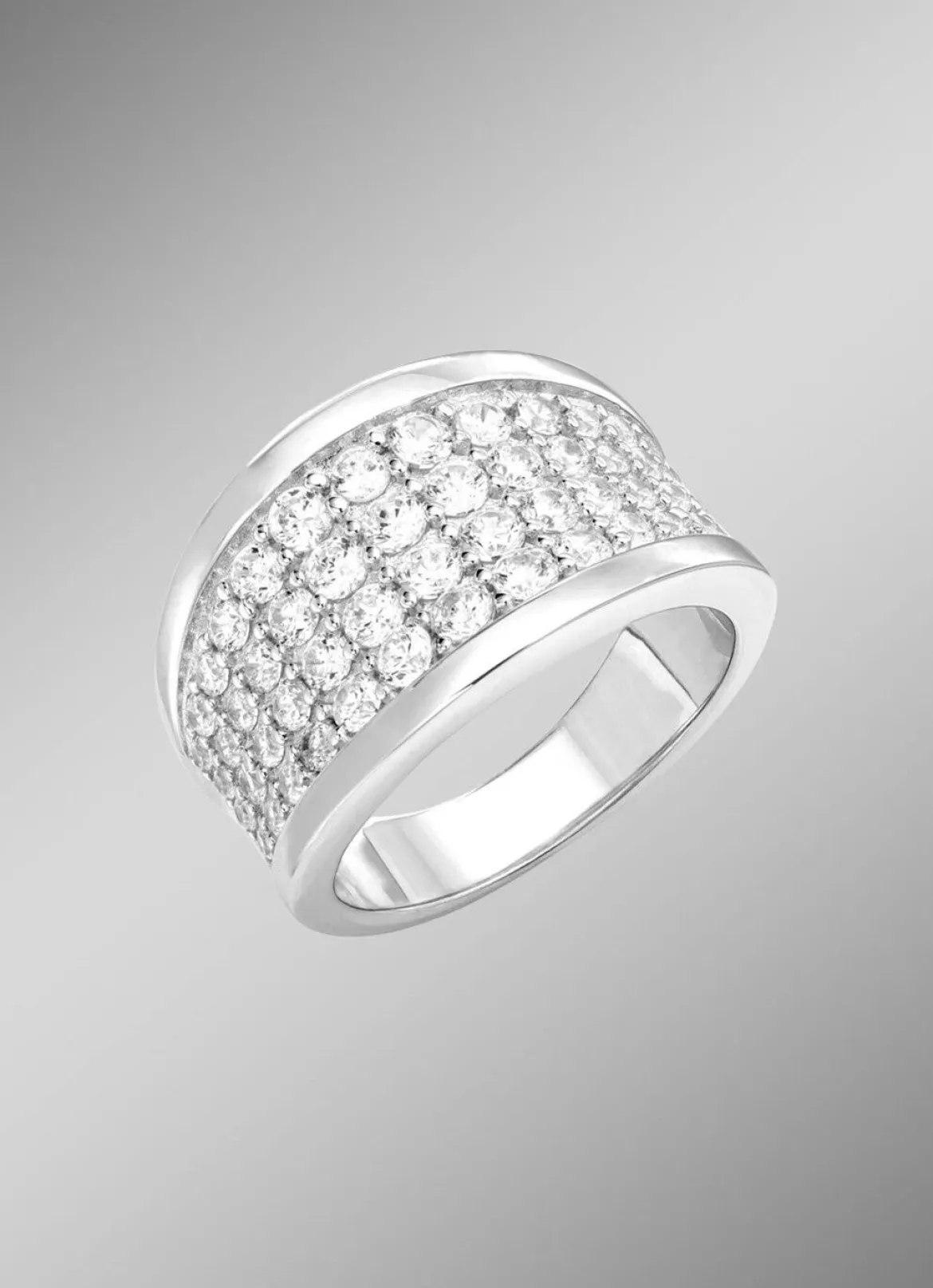 Schicker Damenring mit Zirkonia