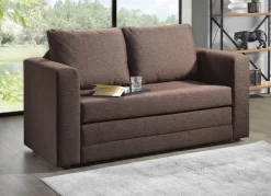 Schlafsofa mit 2 großen, weichen Rückenkissen