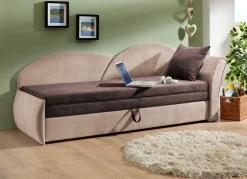 Schlafsofa mit Bettkasten und 1 Dekokissen