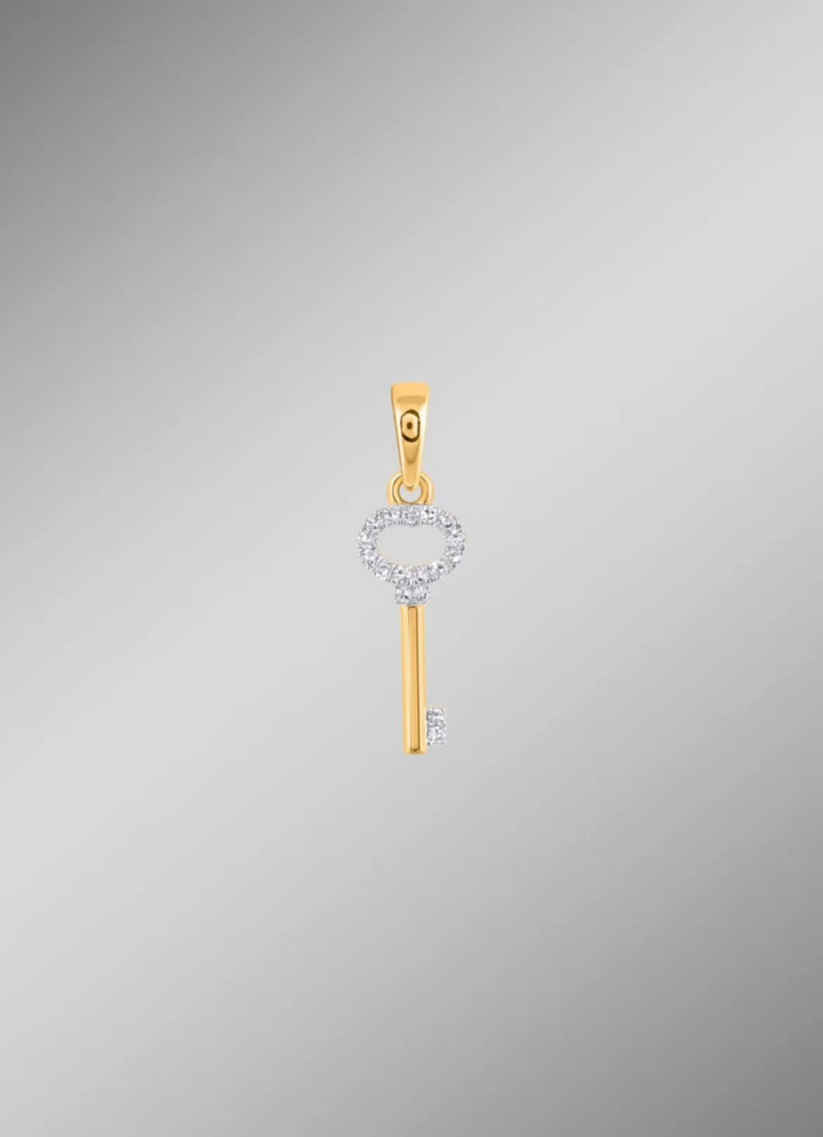 Schlüssel-Anhänger mit 14 Diamanten