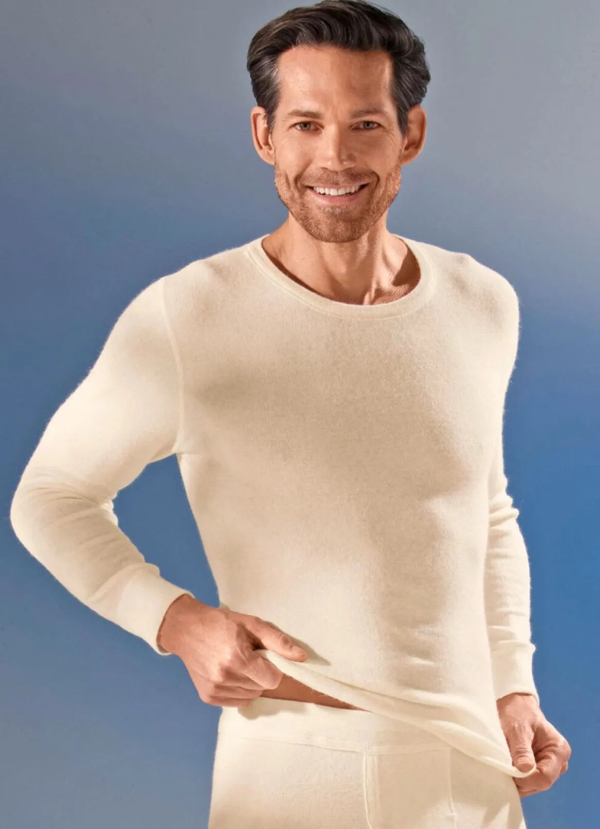 Schlupfjacke, langarm, mit Angora, in Ecru