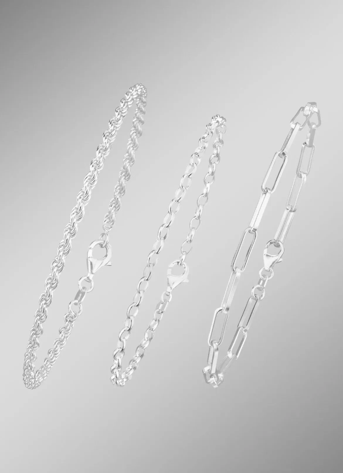 Schmuckset, 3-teilig, aus drei Armbändern