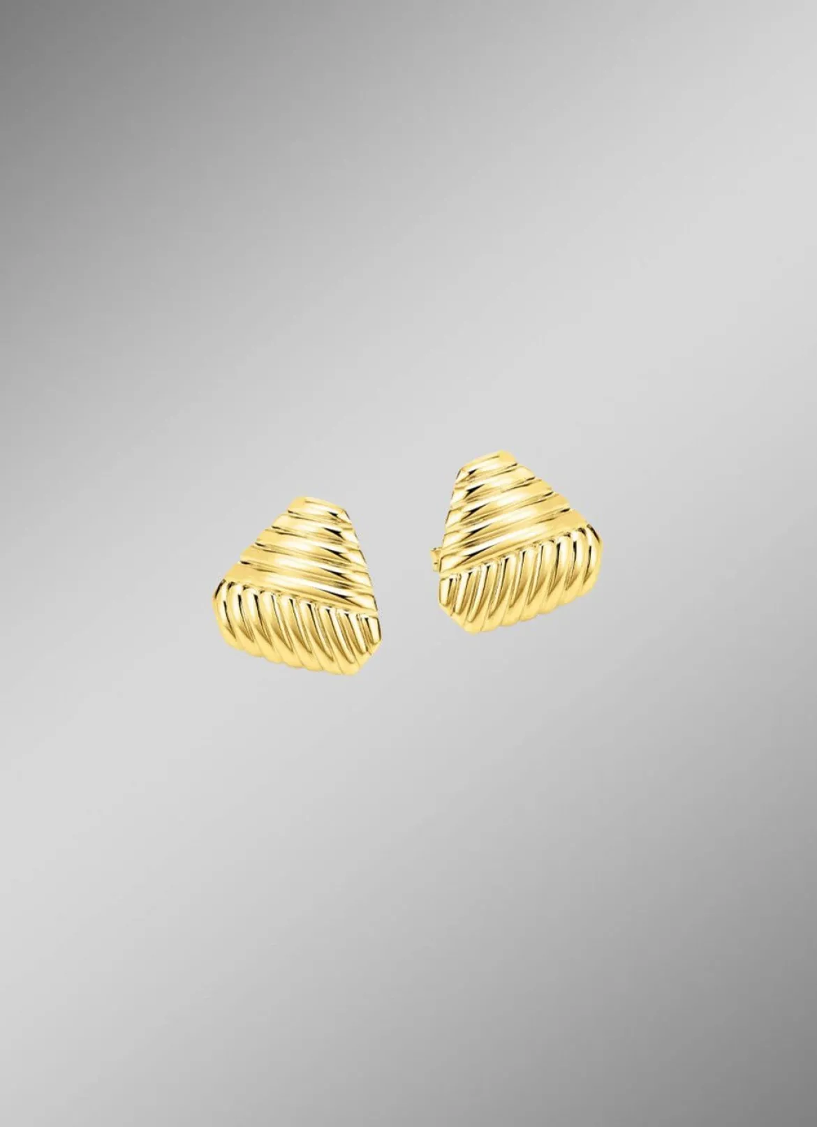 Schöne Ohrstecker mit Rillendesign