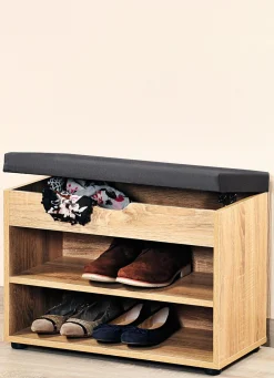 Schuhbank mit Sitzkissen