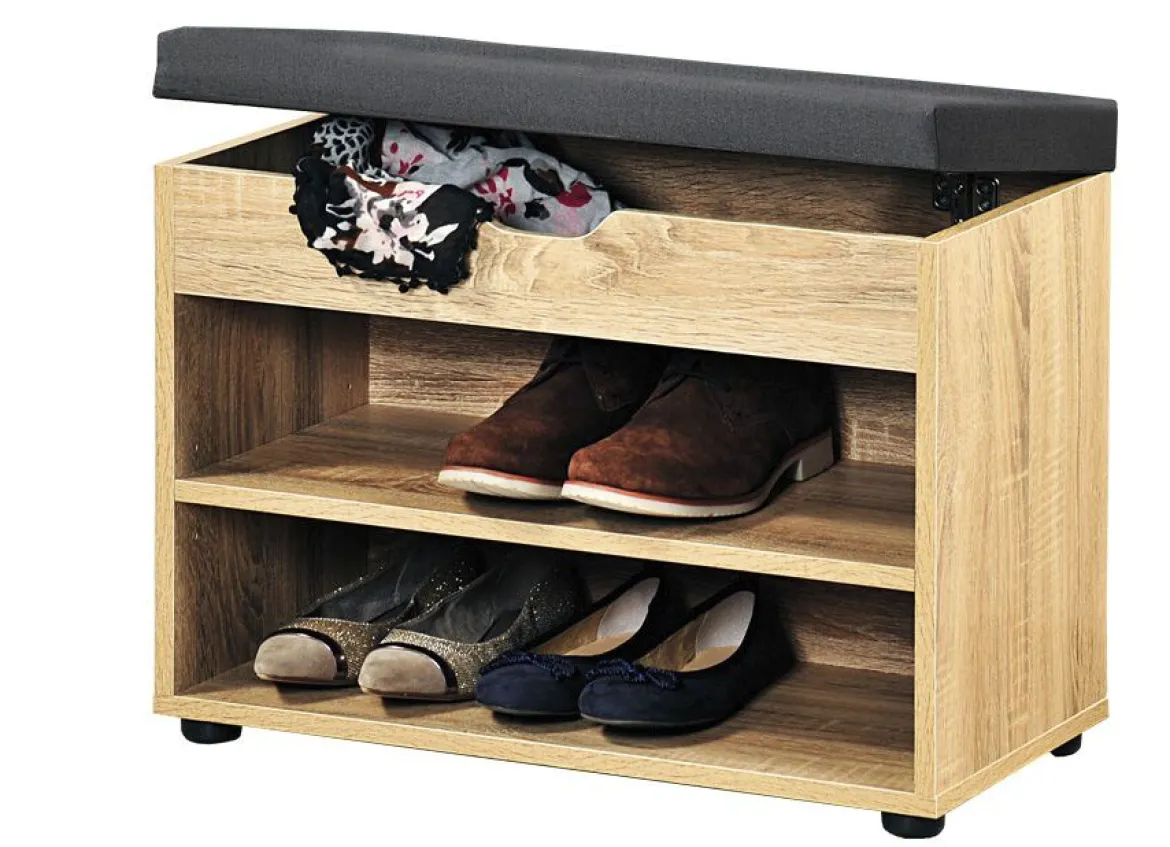 Schuhbank mit Sitzkissen