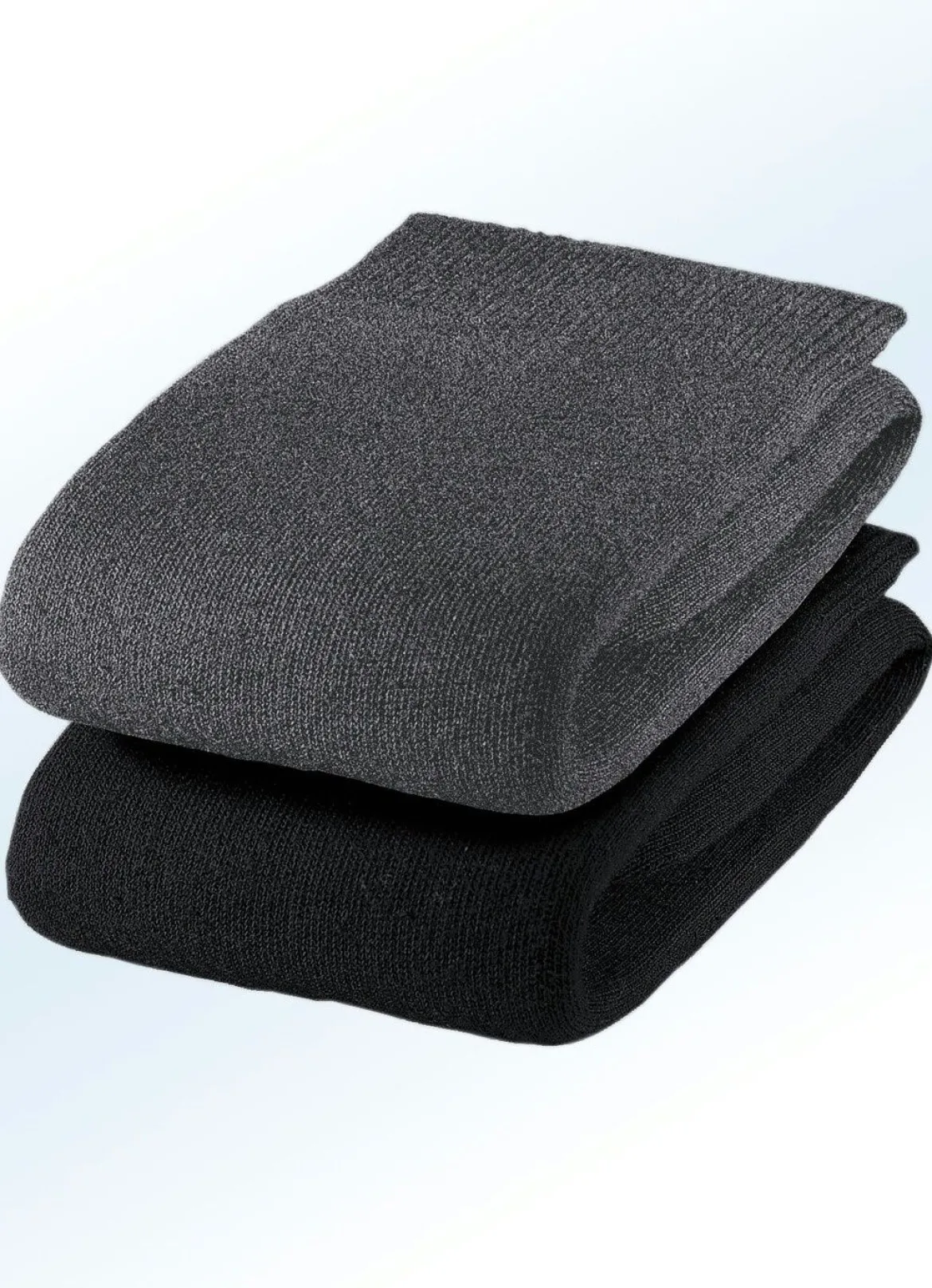 Sechserpack Socken mit druckfreiem Softrand, uni und meliert