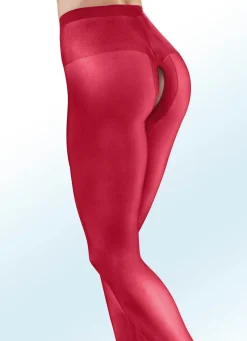 Sexy Dreierpack Strumpfhosen mit offenem Schritt