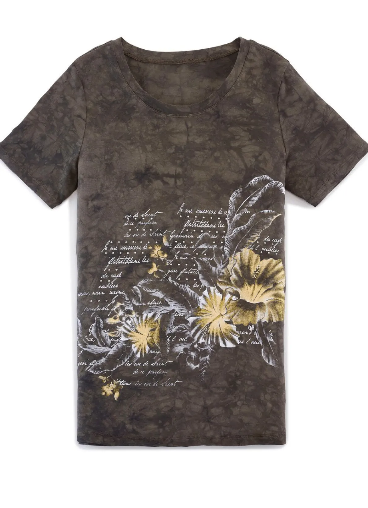 Shirt in akuteller Batik-Optik in 2 Farben