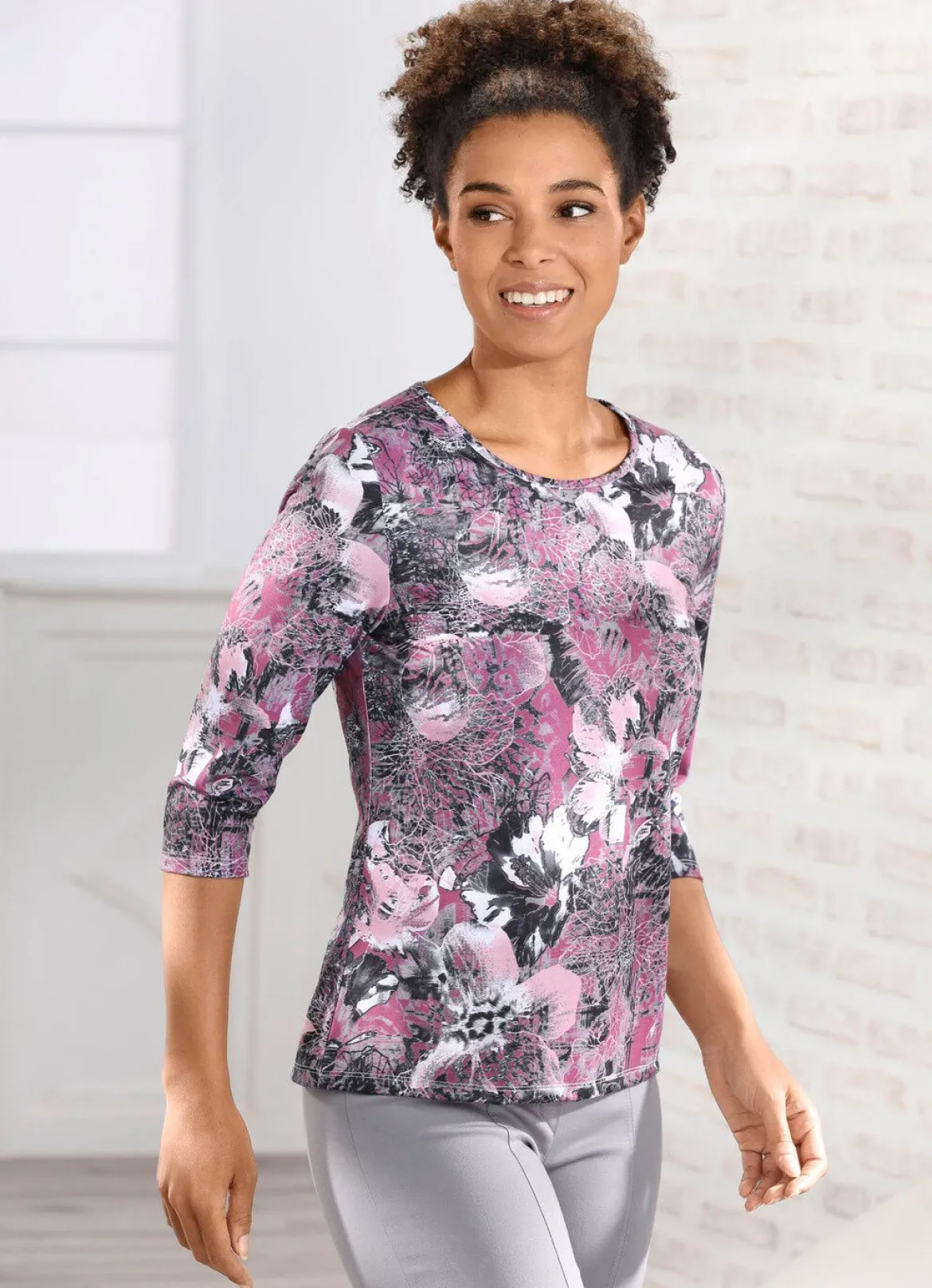 Shirt in Floraldessin