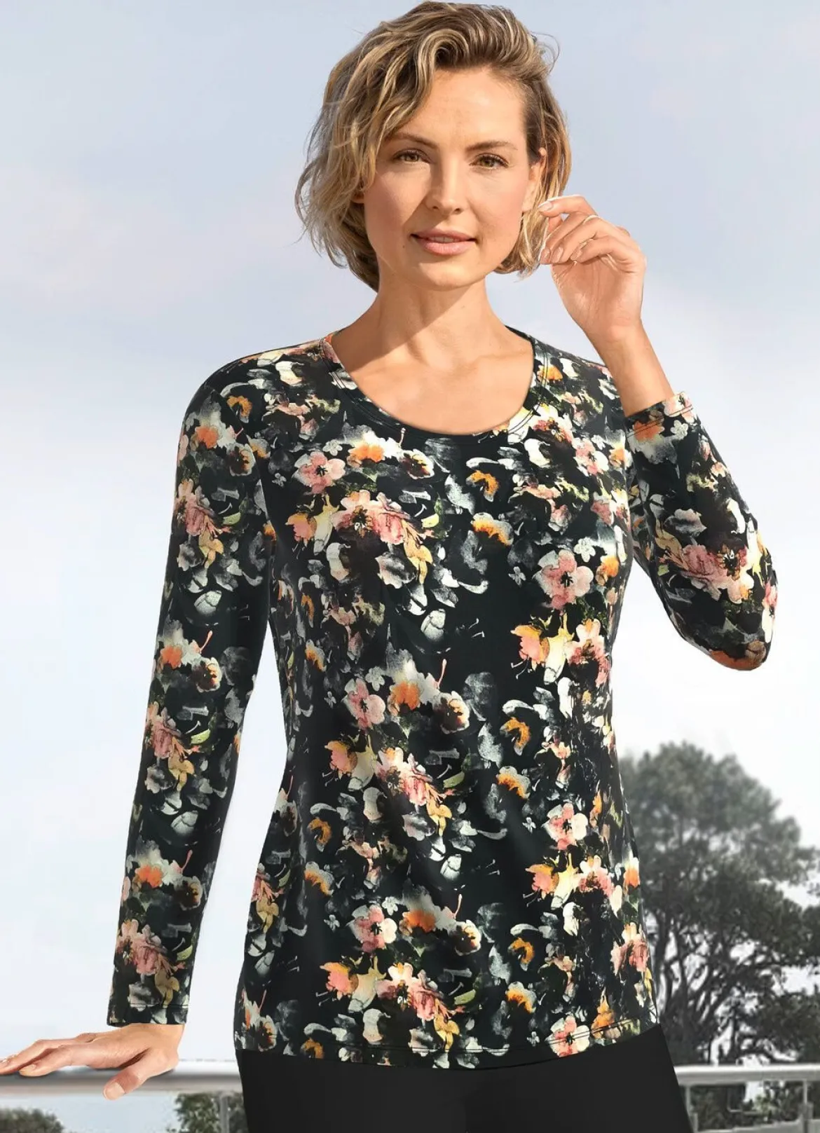 Shirt mit Allover-Dessin