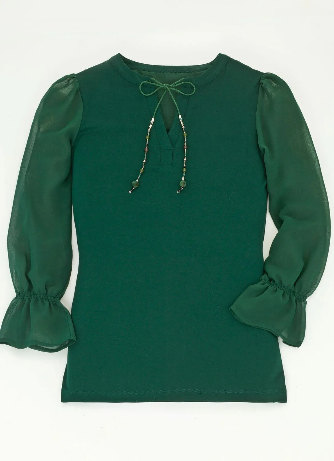Shirt mit ausgefallener Ausschnittverarbeitung in 2 Farben